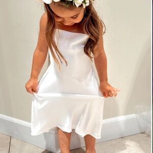 Show Me Your Mumu Little Verona Satin Silk Flower Girl Dress